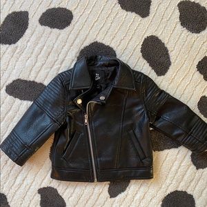 18 month leather jacket punk baby toddler coat